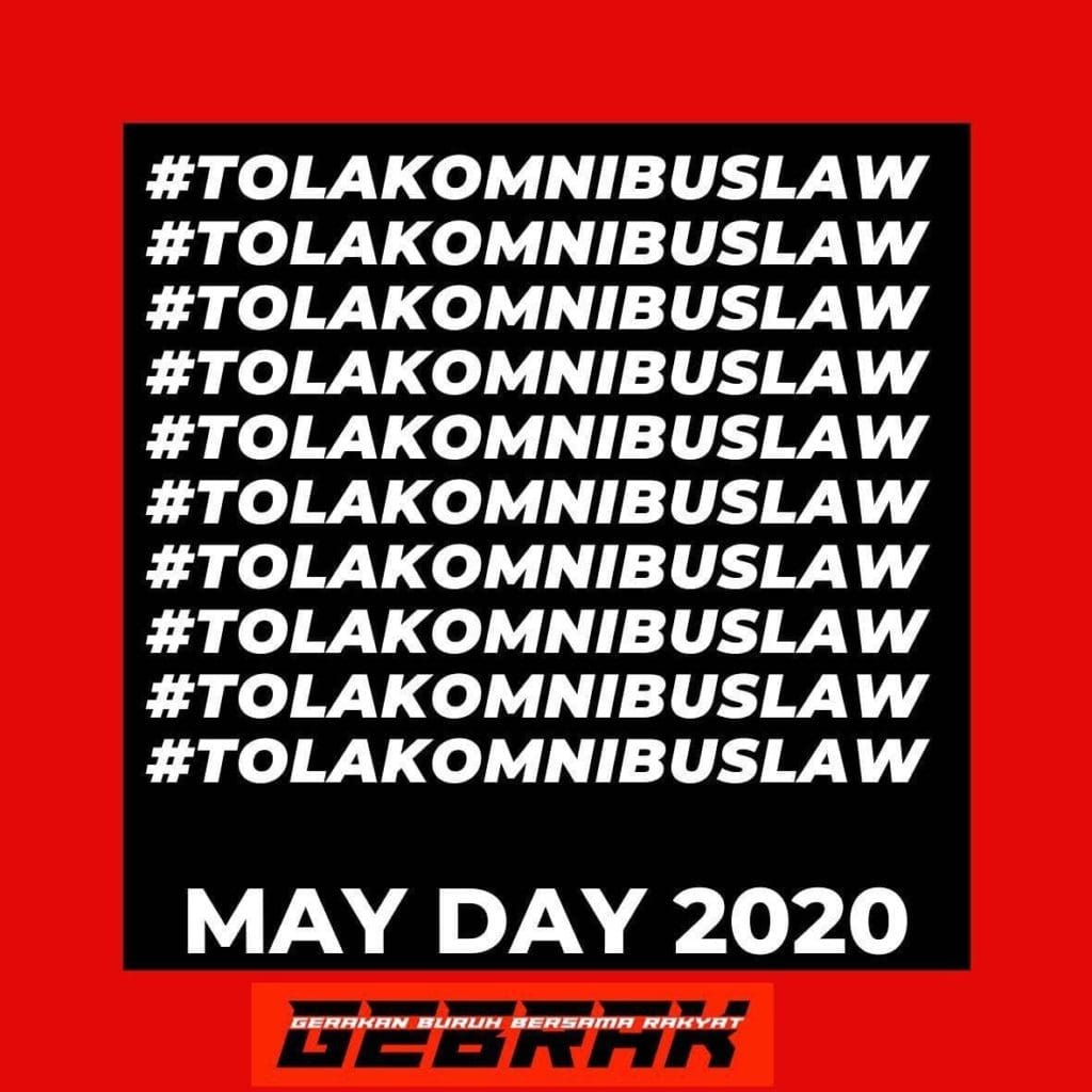 Hari Buruh Tolak Omnibus Law