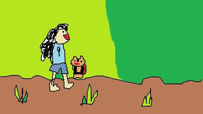 Memmy berjalan