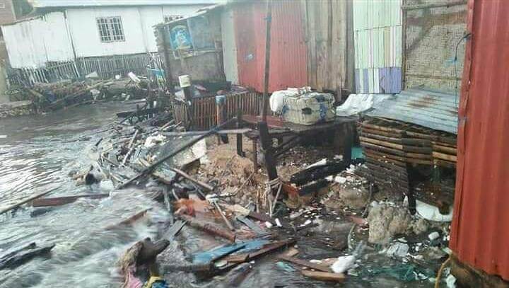 Salah satu dampak tambang pasir laut