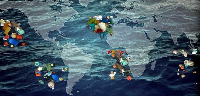 pusaran plastik di laut lepas